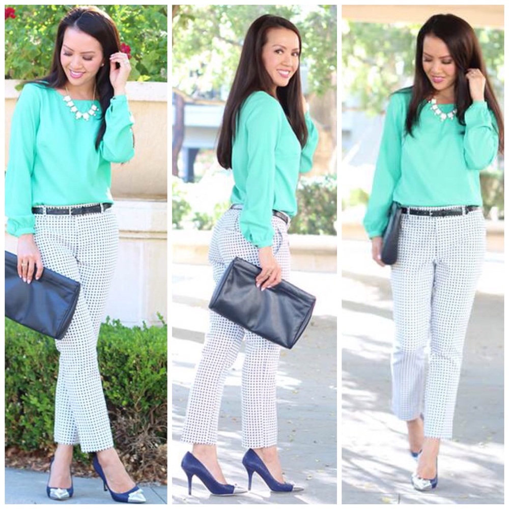 Banana Republic Hampton Dot Cropped Pants 2